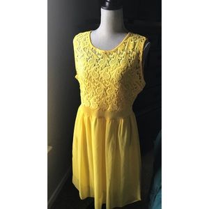 Lacey chiffon dress